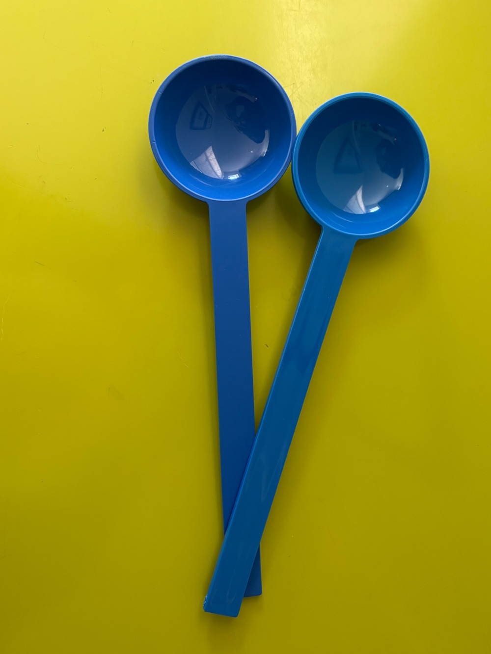Dansk Blue Plastic Serving Spoons